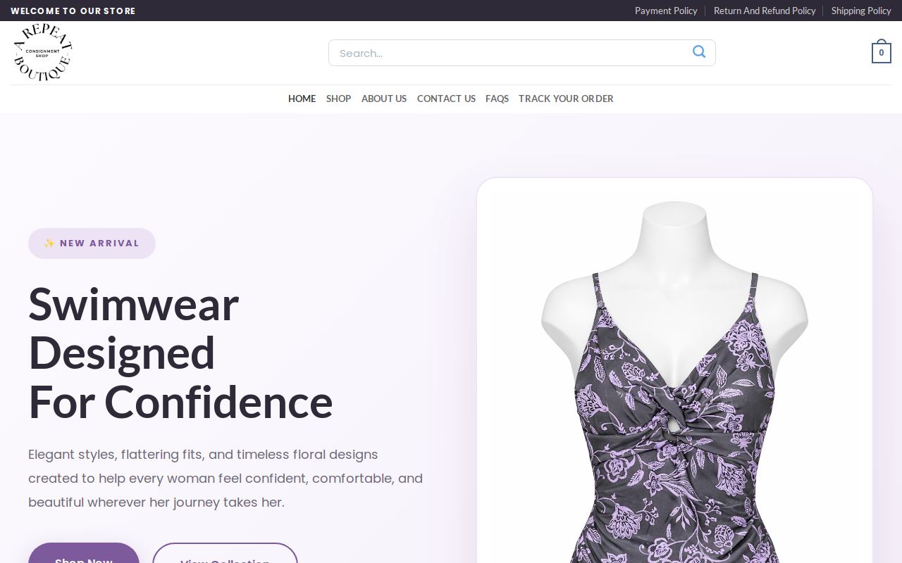 A Repeat Boutique website preview