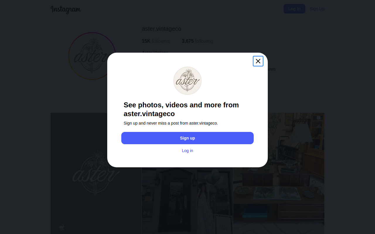 Aster - Louisville, KY website preview