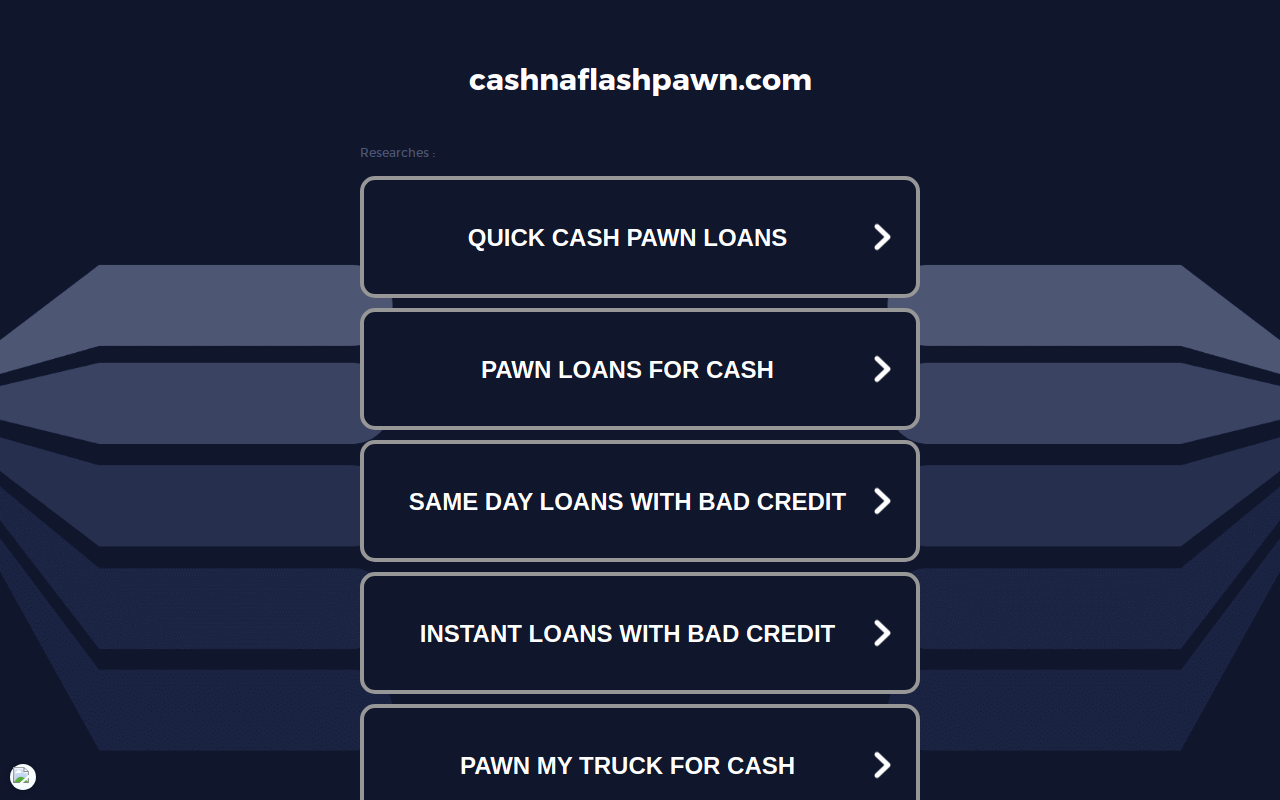 Cash In A Flash website preview