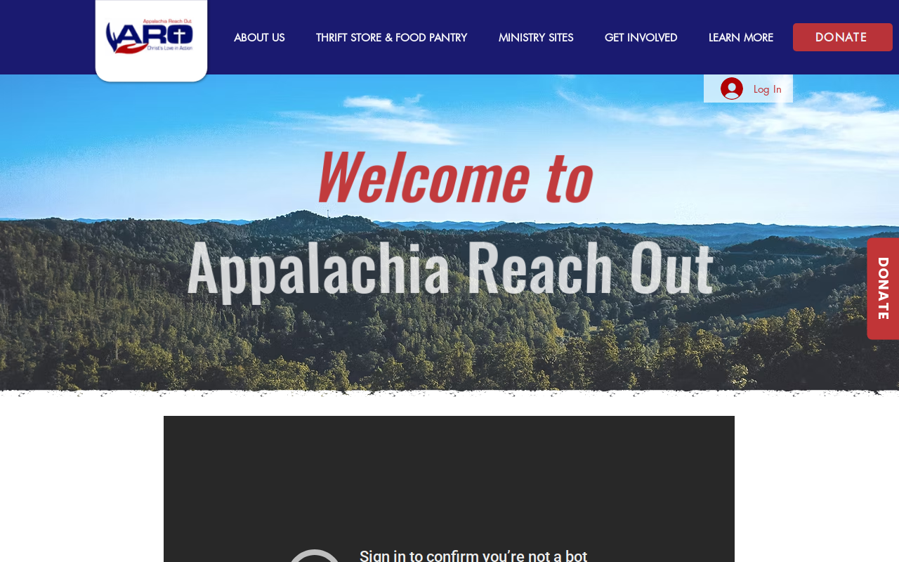 ARO Thrift Store/Food Pantry website preview