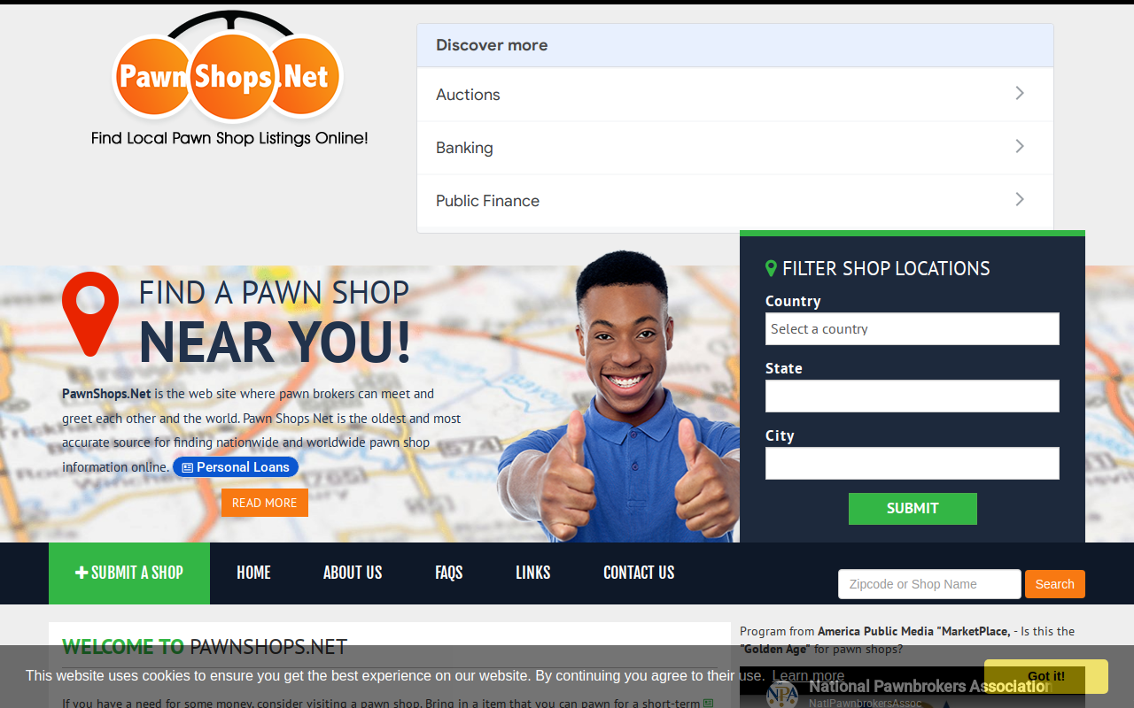 I-30 Pawn Shop website preview