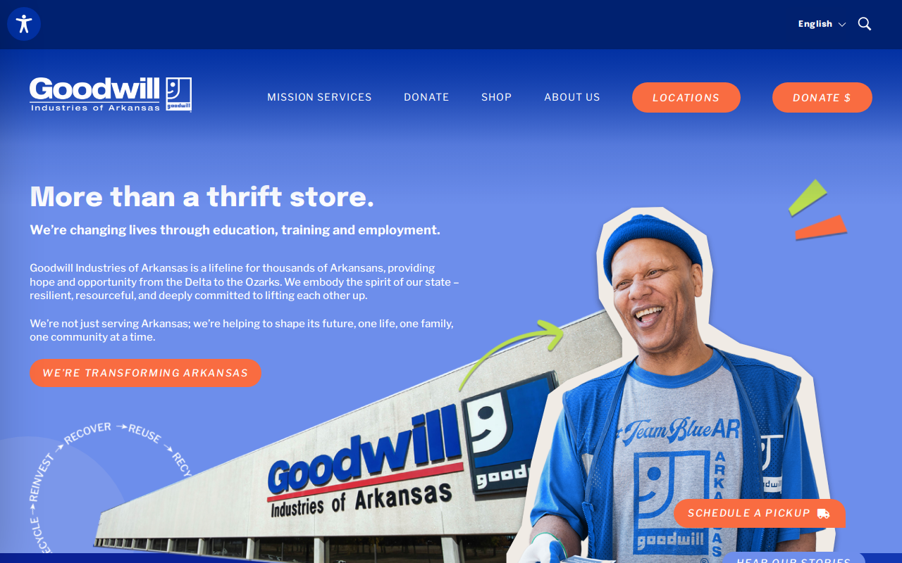 Goodwill website preview