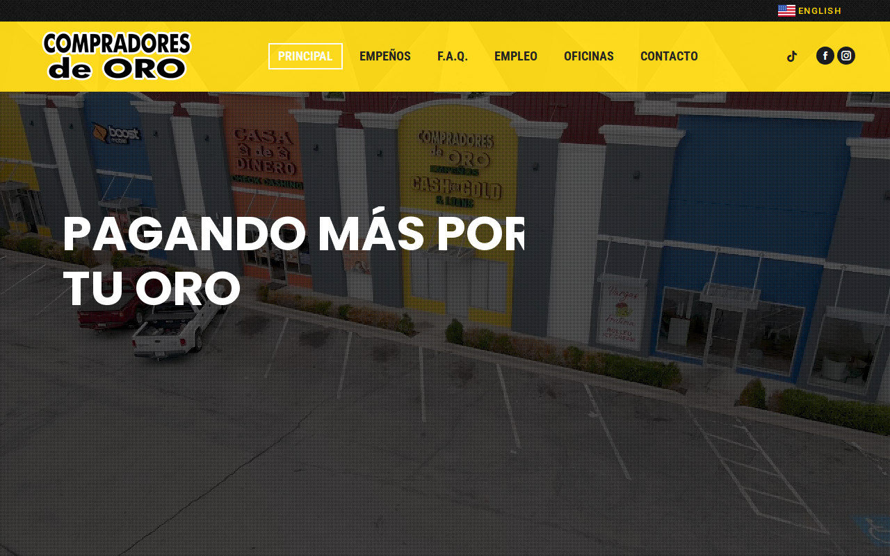 Compradores De Oro website preview