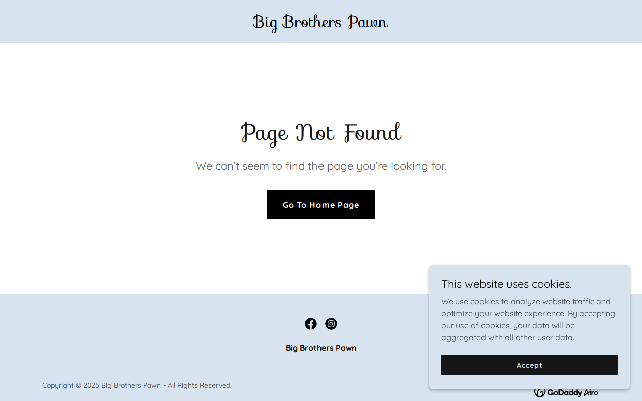 Big Brother's Pawn website preview
