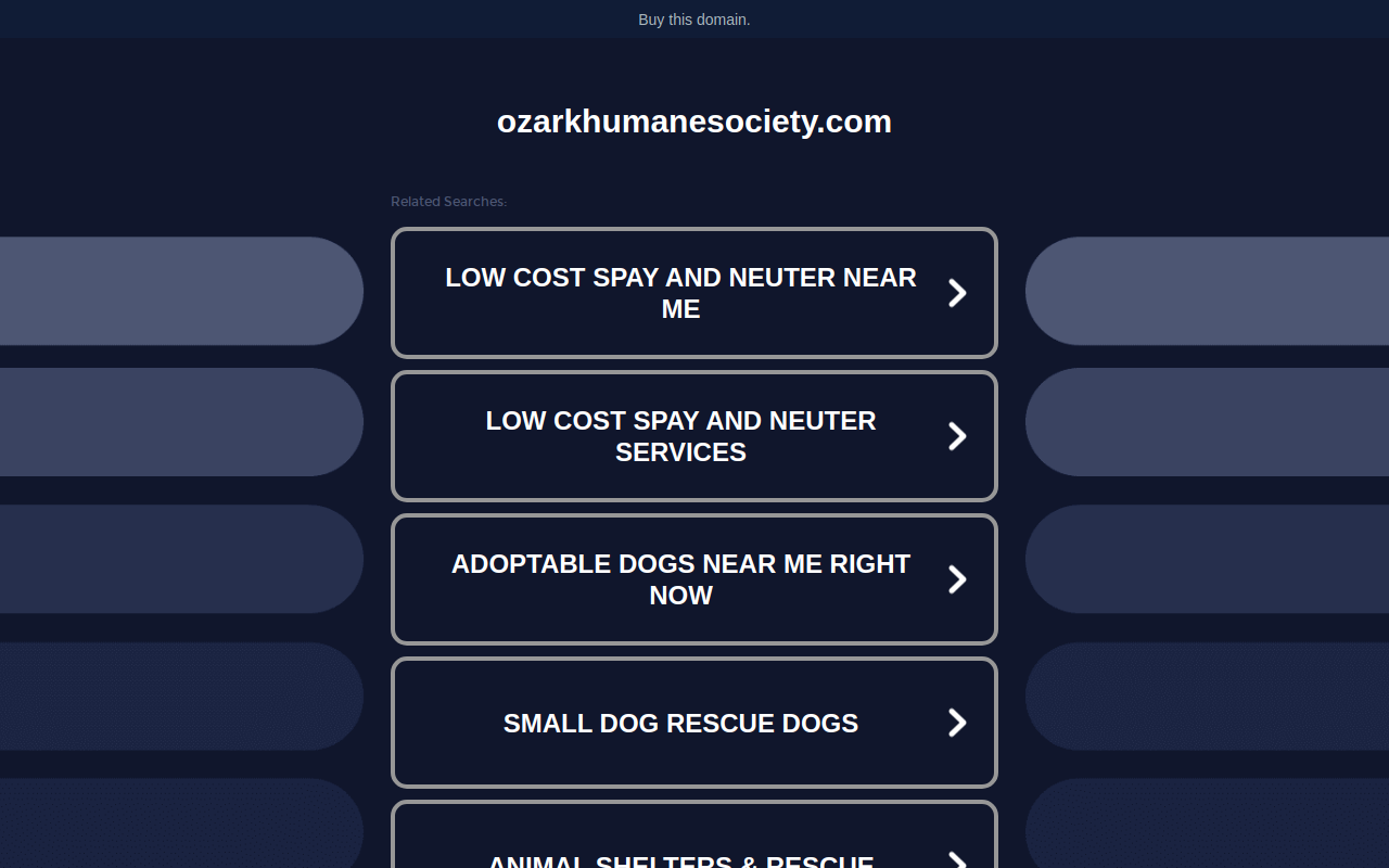 Cause for Paws Thrift Store website preview