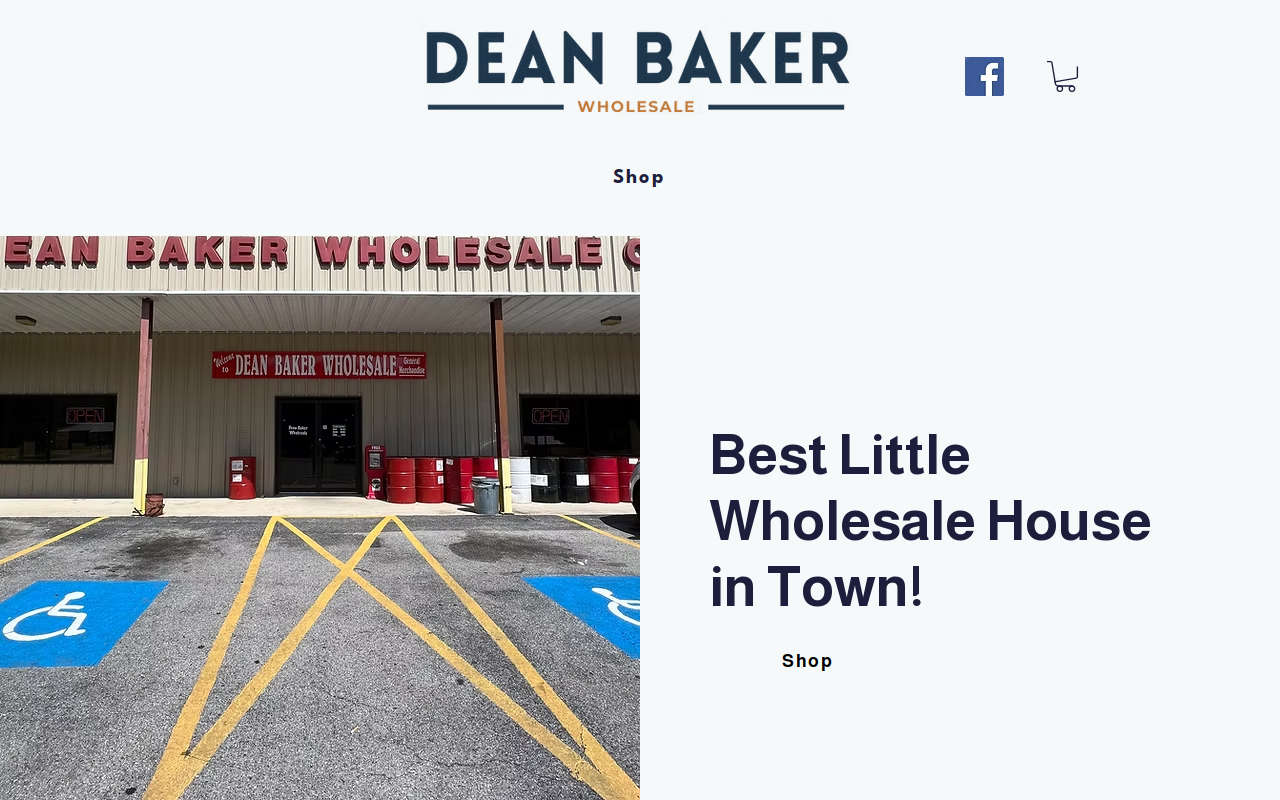 Dean Baker Wholesale website preview