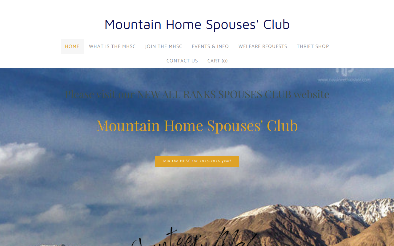 MHAFB Thrift Shop website preview