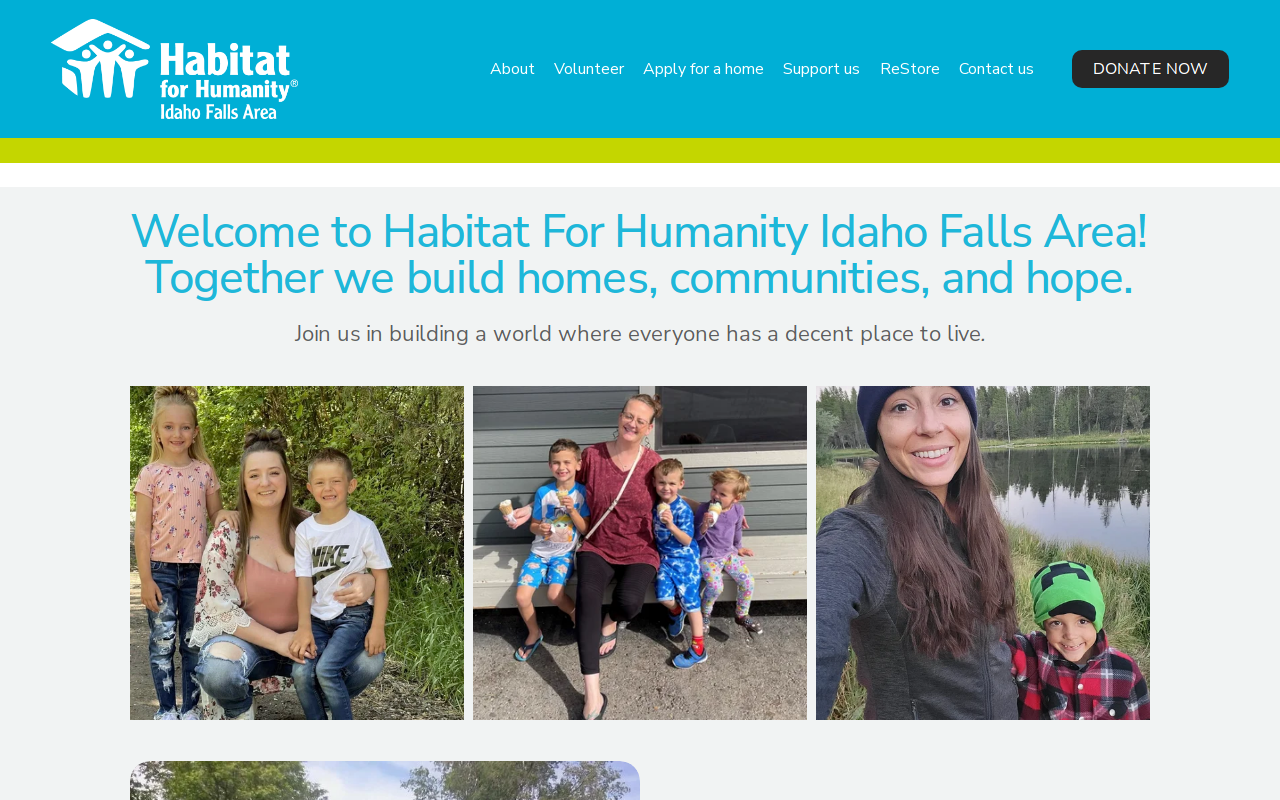 Habitat For Humanity Idaho Falls Area ReStore website preview