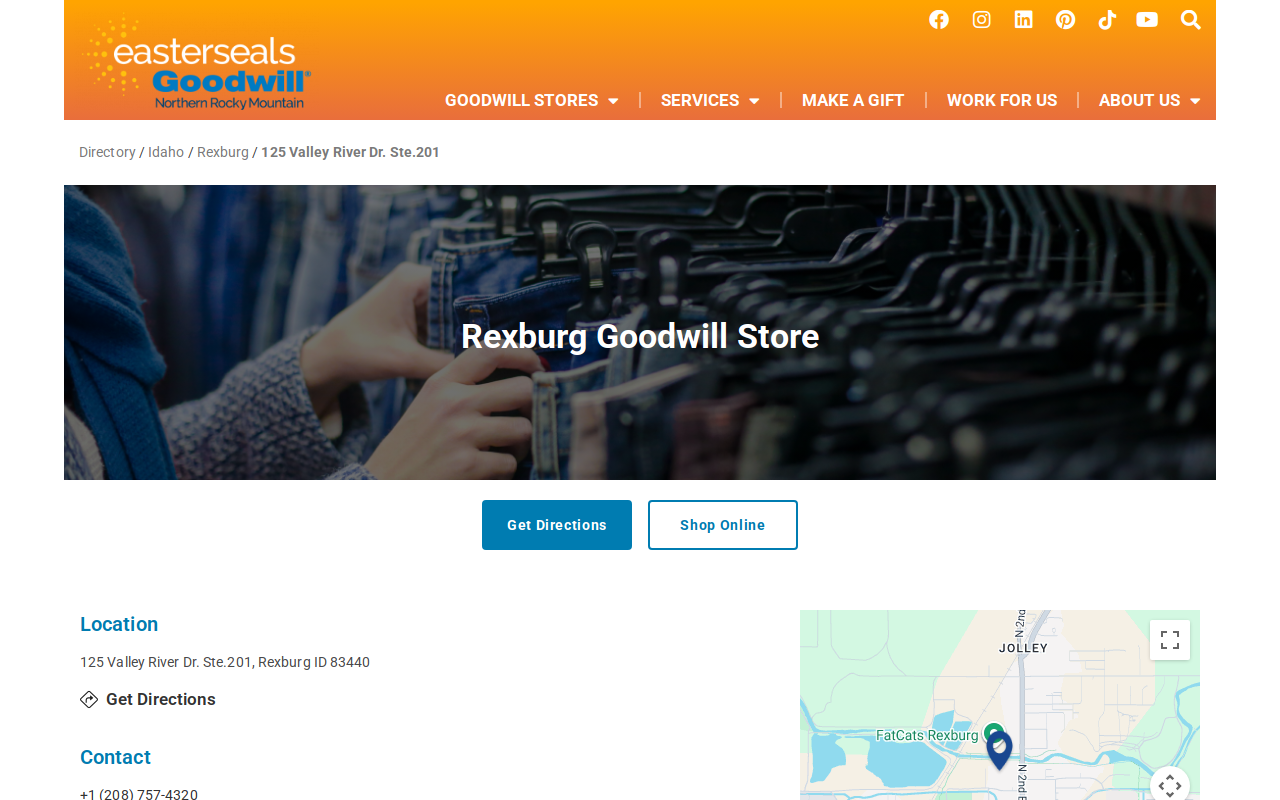Goodwill Store website preview