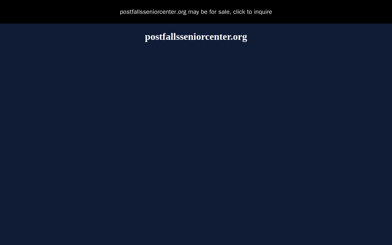 Post Falls Thrift Store website preview