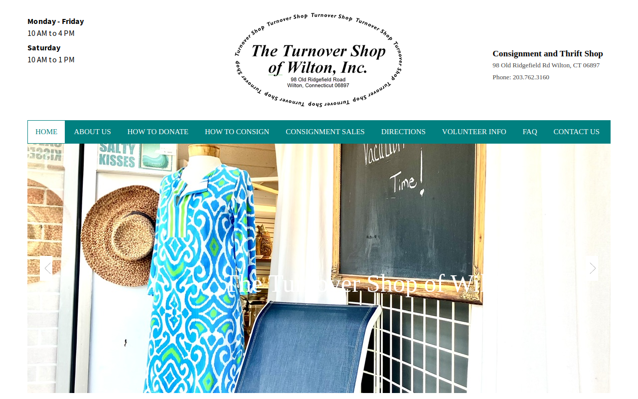 Turnover Shop website preview