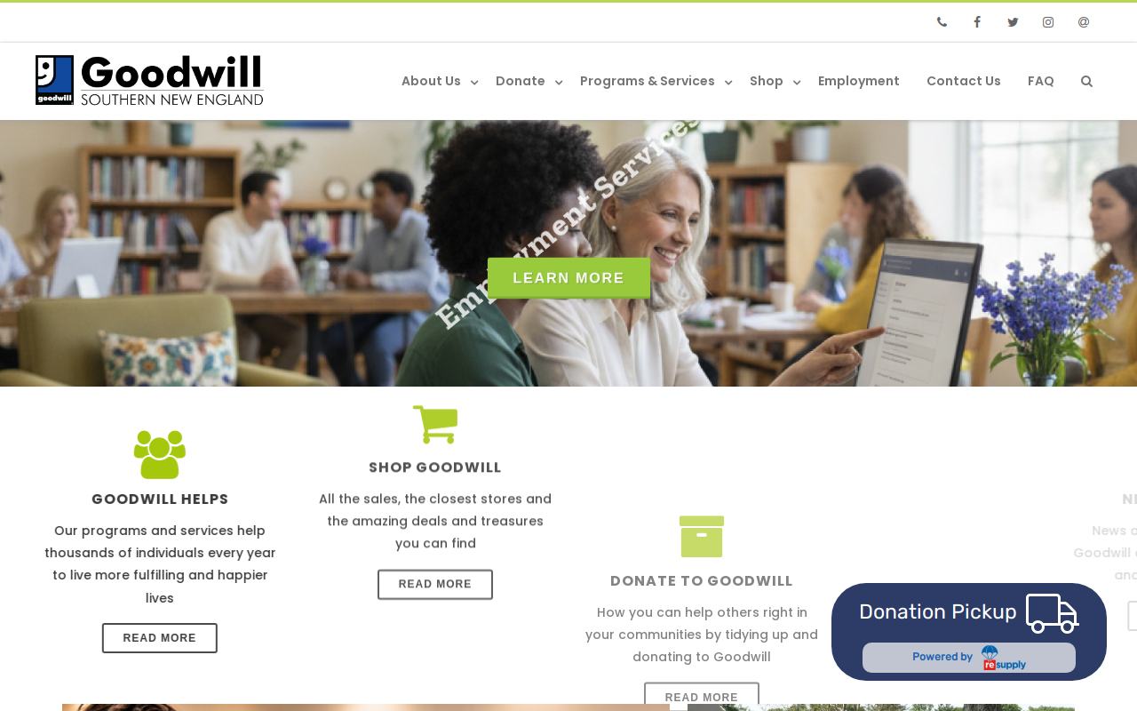 Goodwill website preview