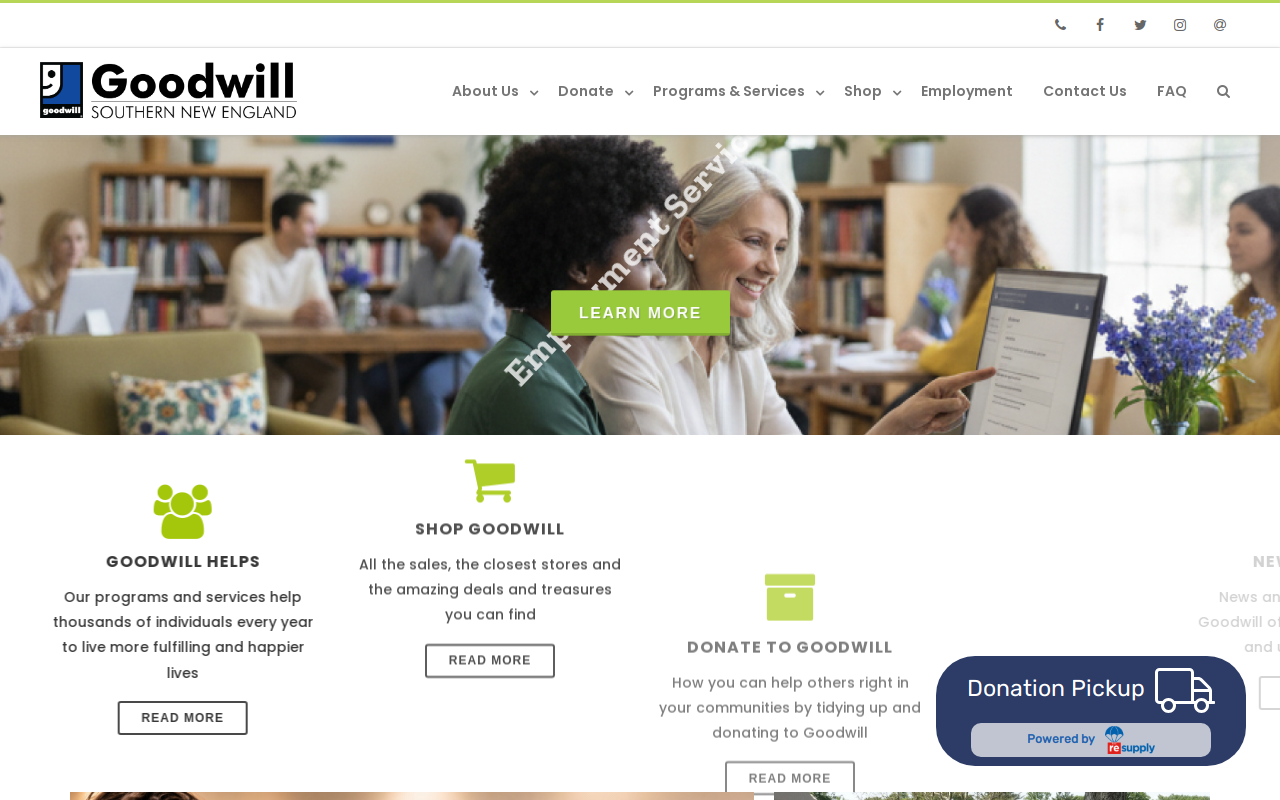 Goodwill Hamden Store And Donation Center website preview