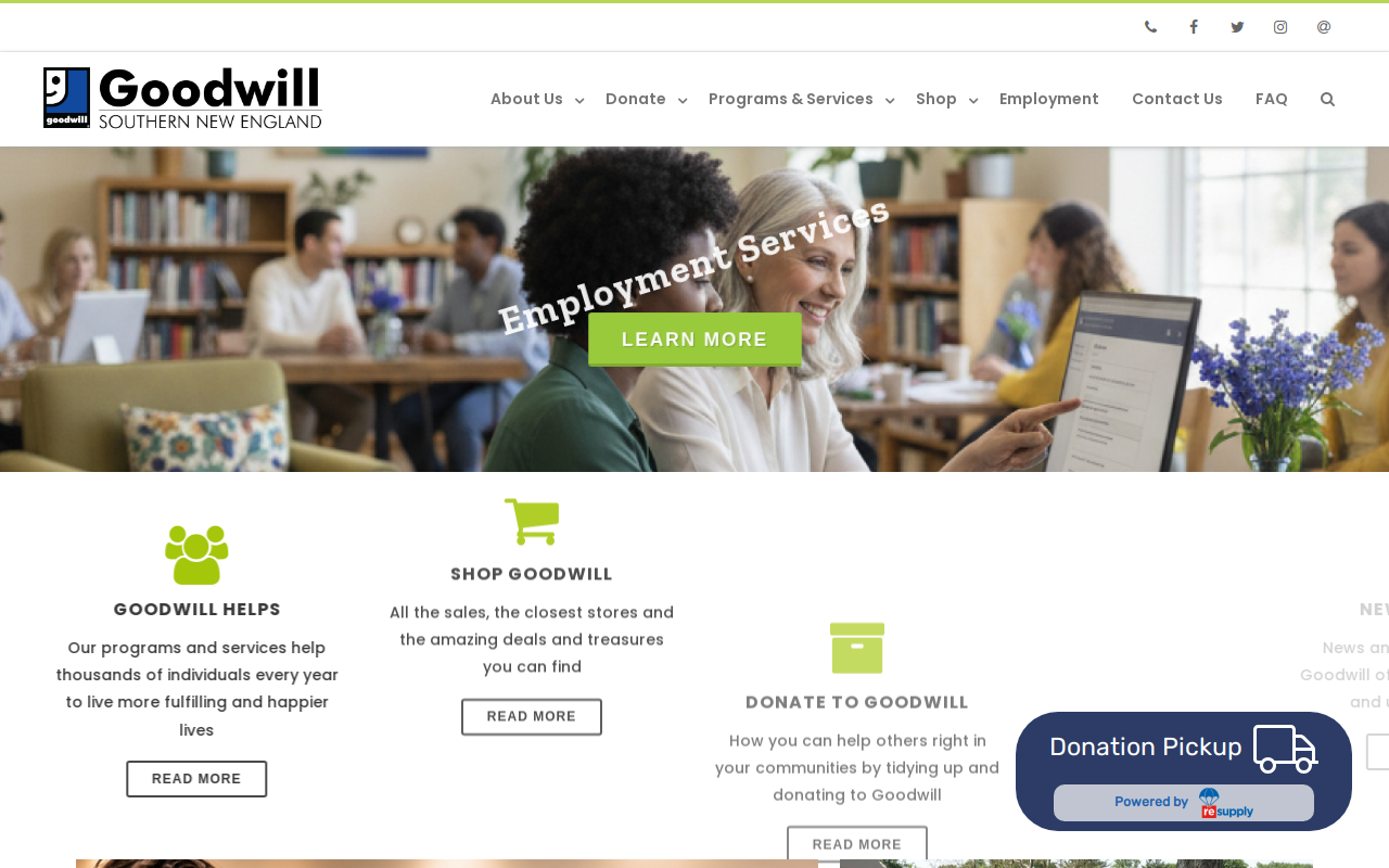 Goodwill website preview