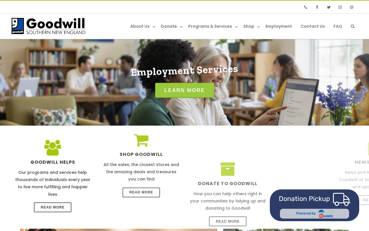 Goodwill website preview