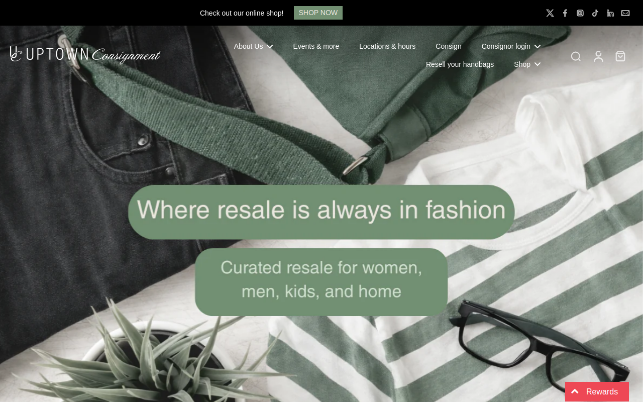 Uptown Consignment website preview