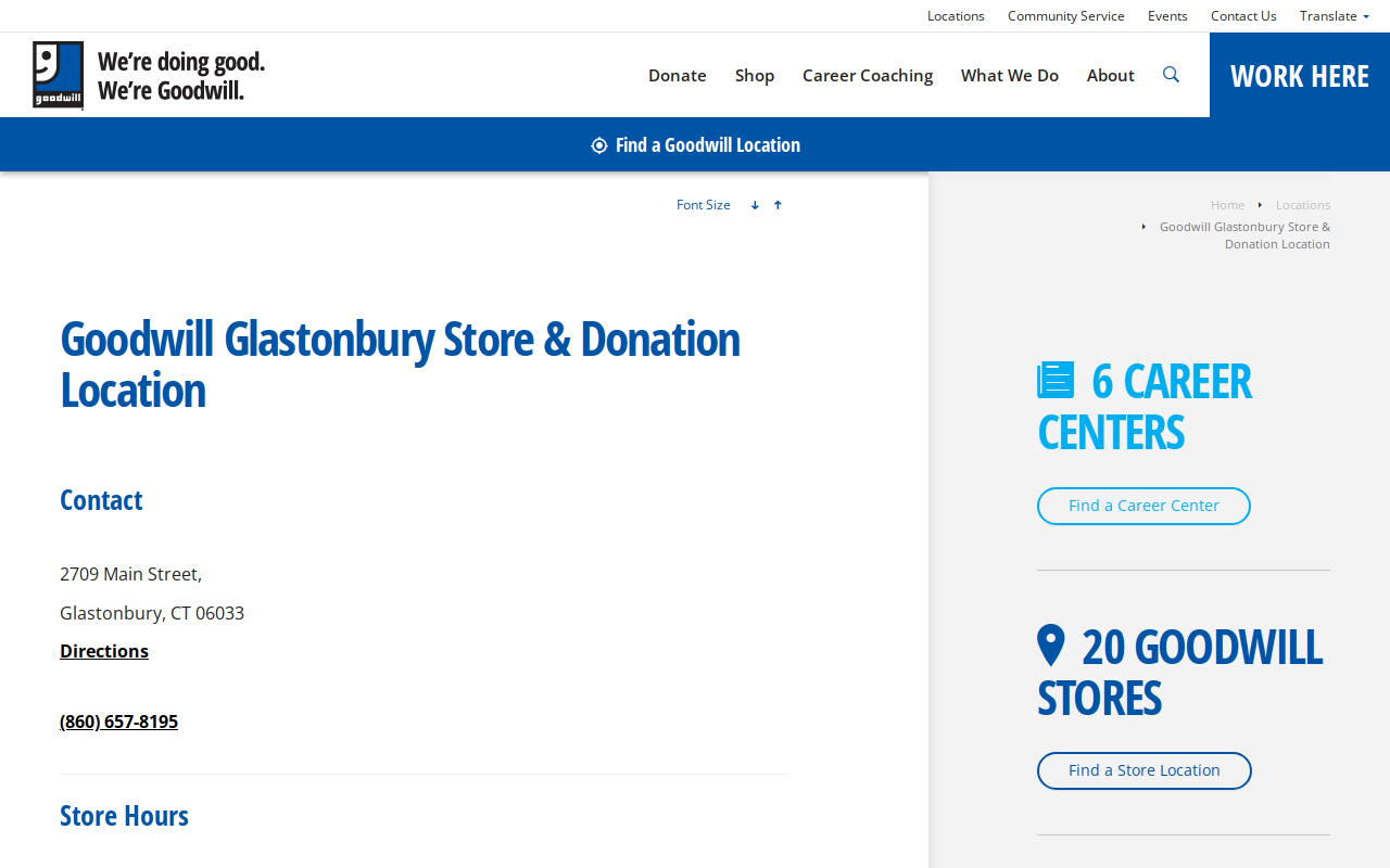 Goodwill website preview