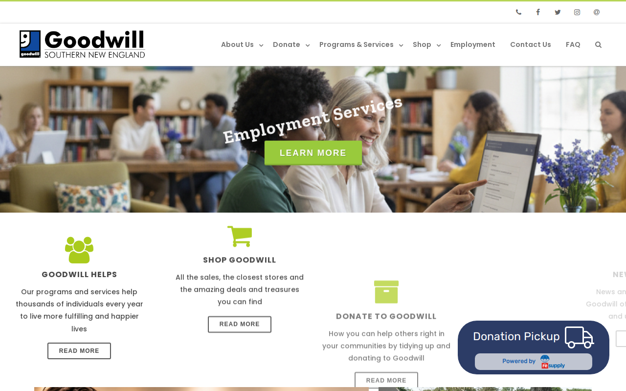 Goodwill website preview