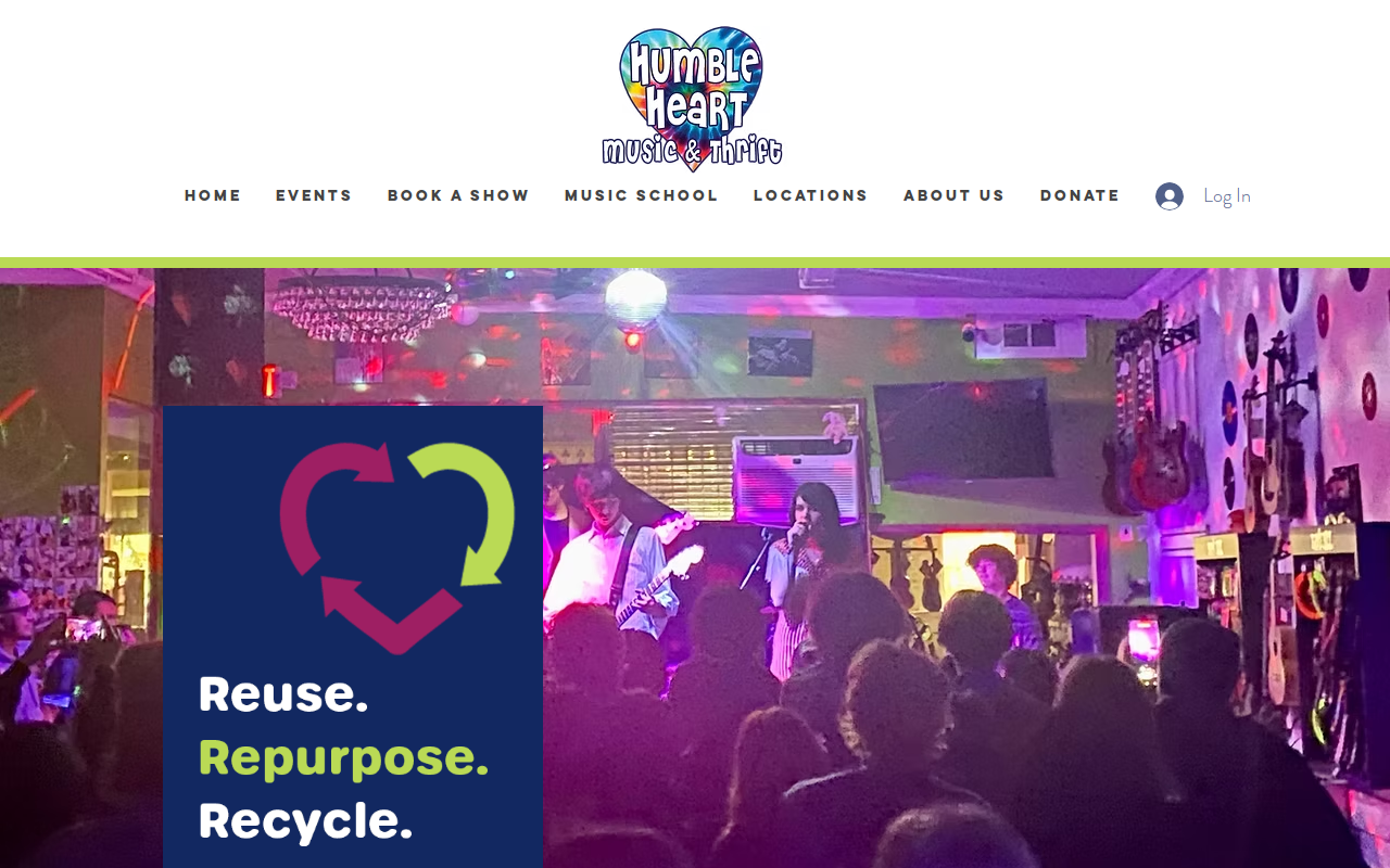 Humble Heart Thrift website preview