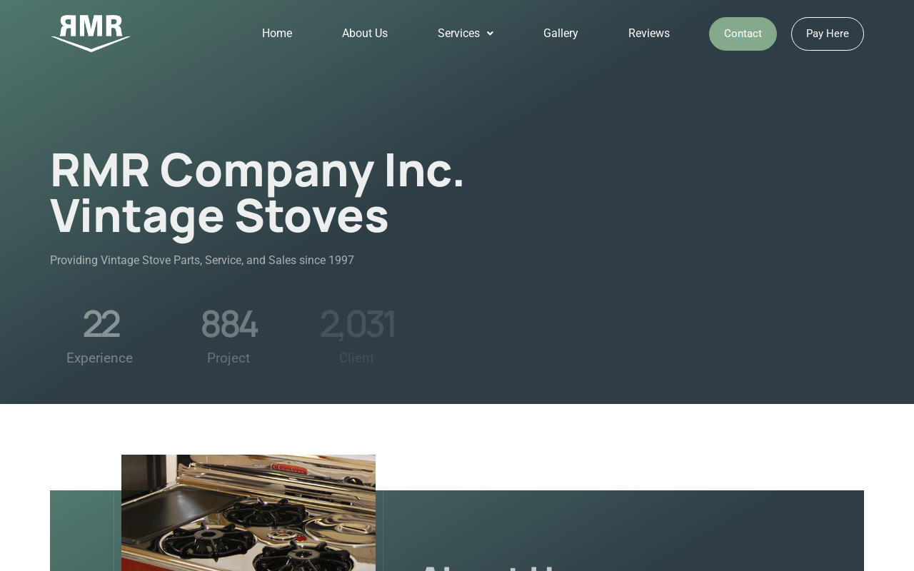 RMR Vintage Stoves USA website preview