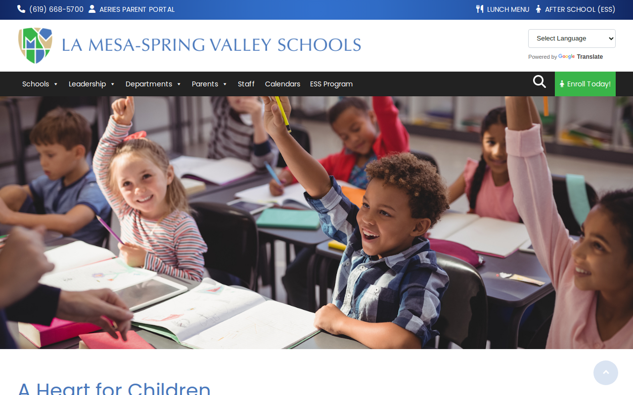 La Mesa Community Welfare Association website preview