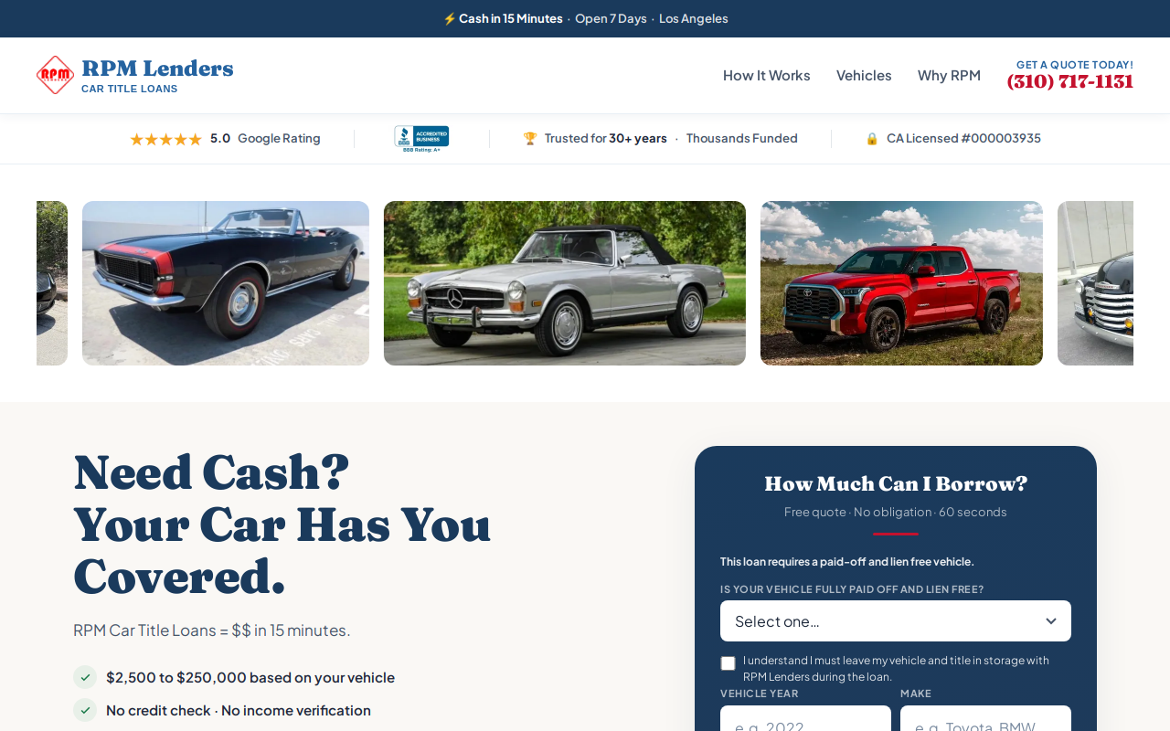 RPM Lenders, Inc. website preview