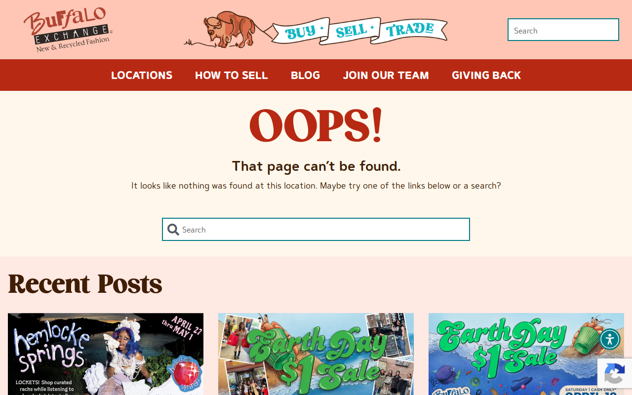 Buffalo Exchange website preview