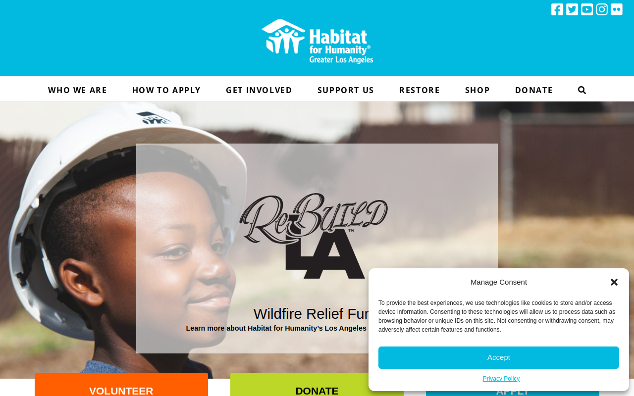 Habitat for Humanity of Greater Los Angeles website preview