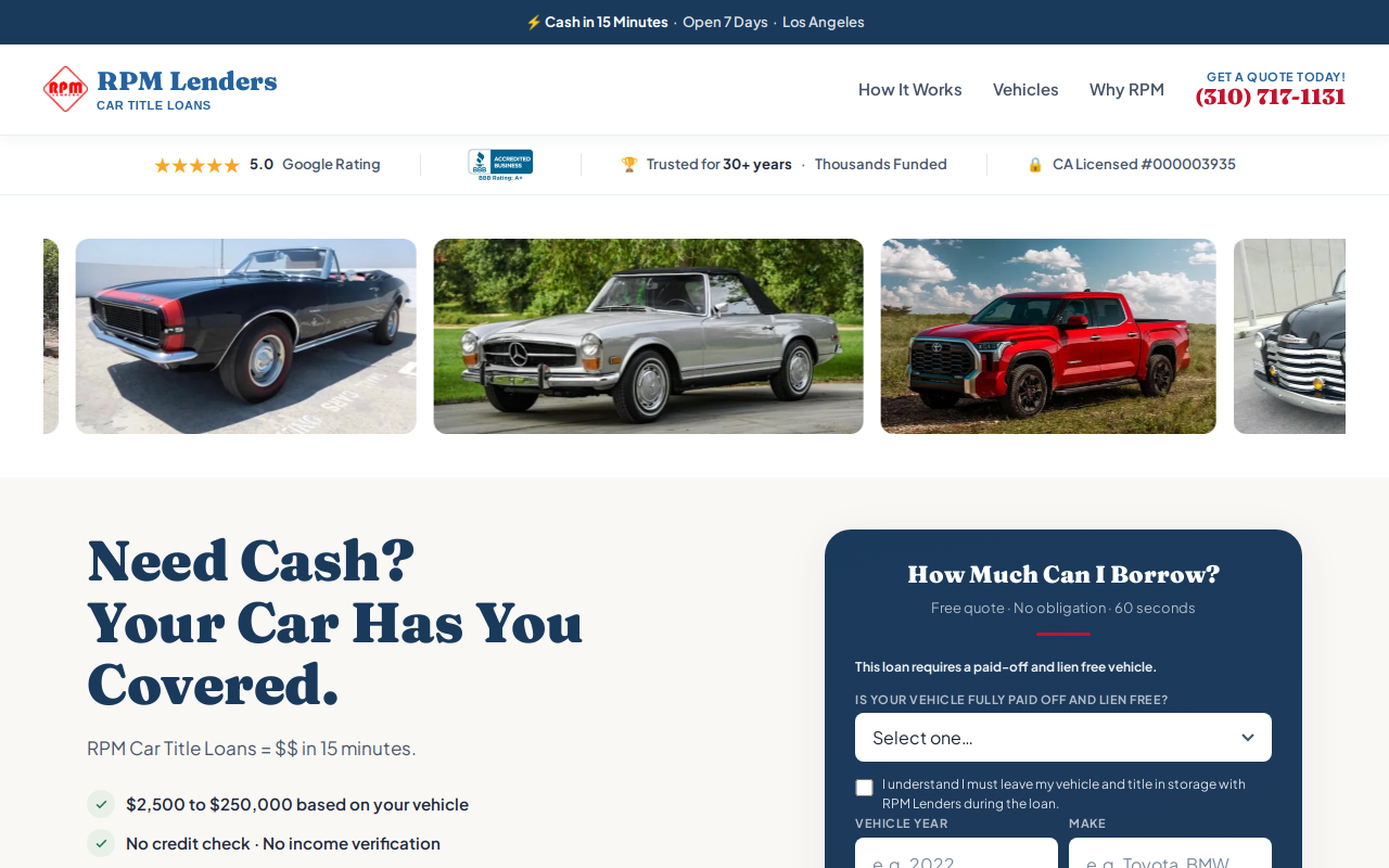 RPM Lenders, Inc. website preview