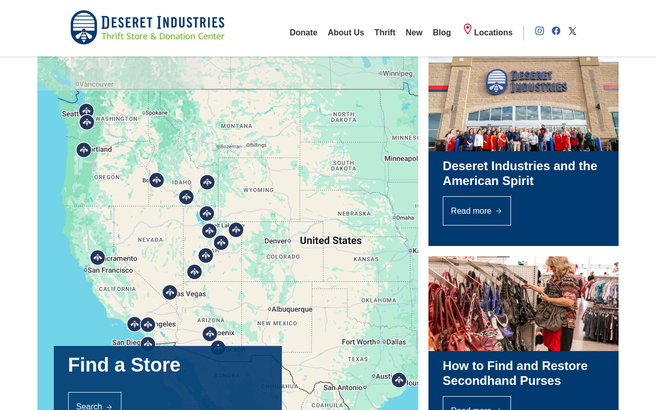 Deseret Industries Thrift Store and Donation Center website preview