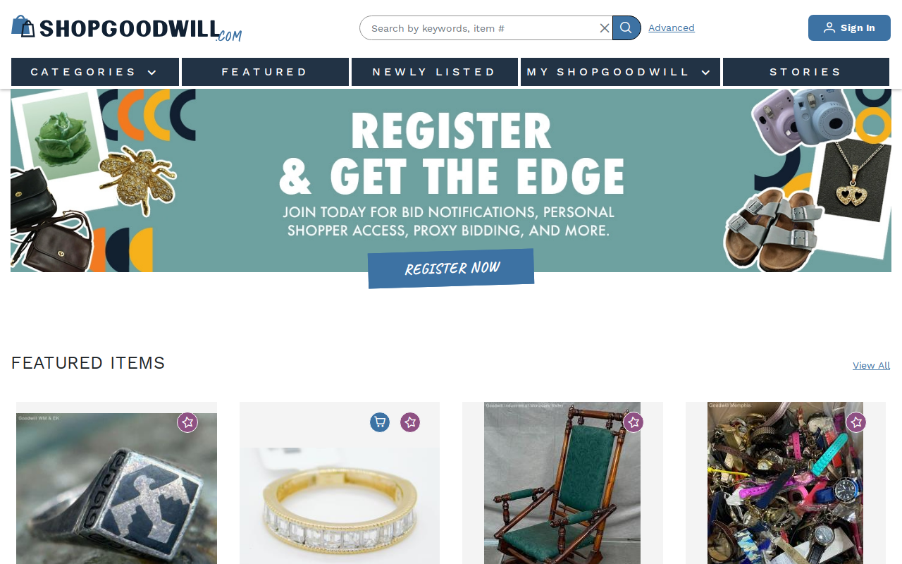 Goodwill Pick Up Center website preview