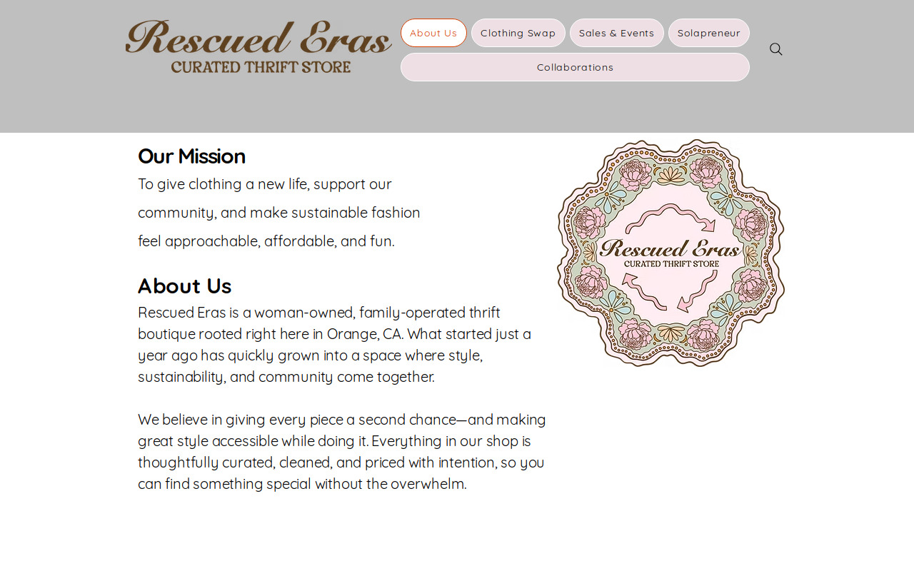 Rescued Eras website preview