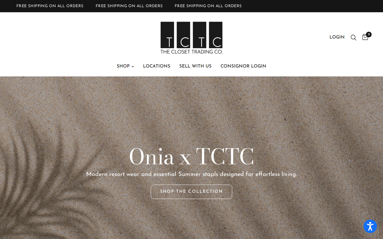 The Closet Trading Company website preview