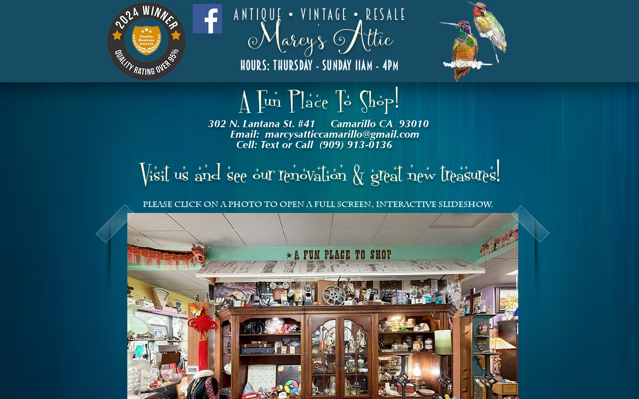 Marcy's Attic website preview
