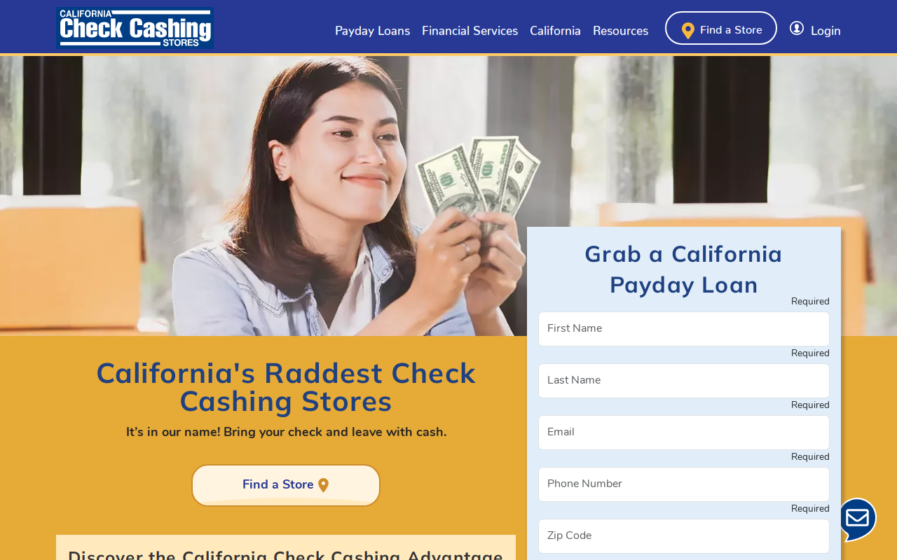 Lankershim Check Cashing Services website preview