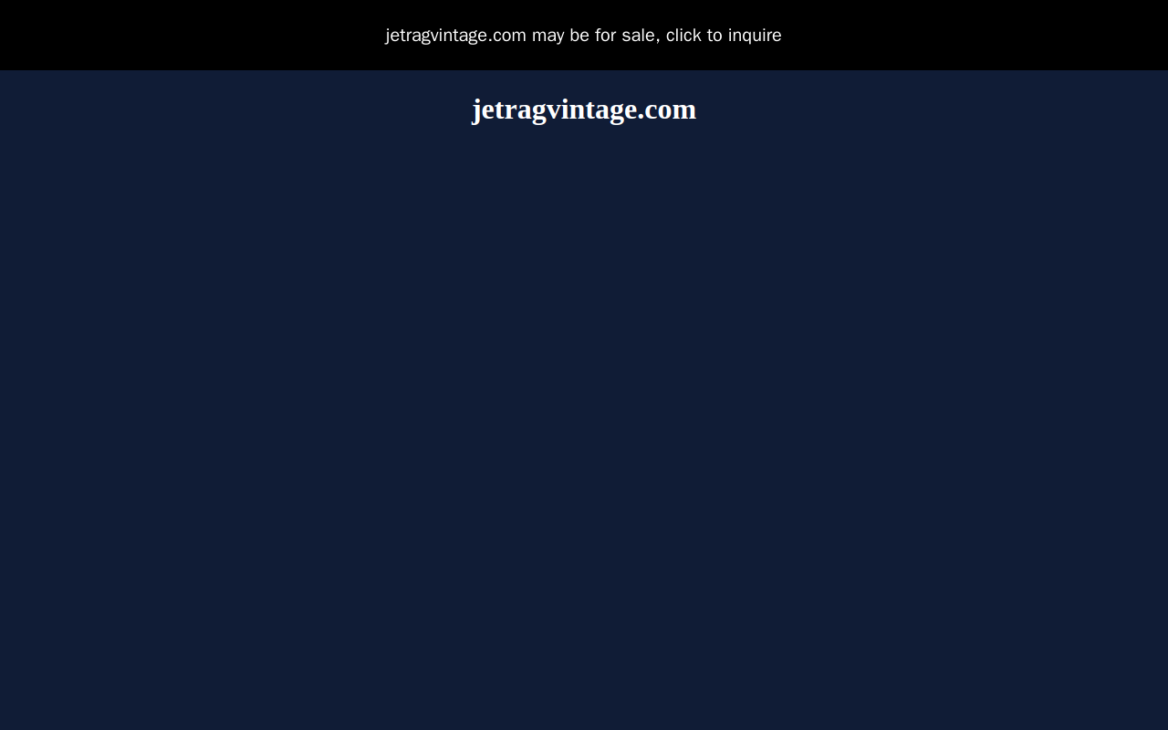 Jet Rag website preview