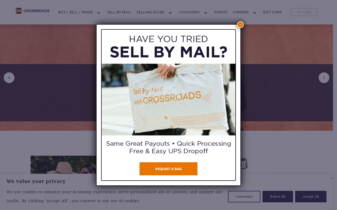 Crossroads Trading website preview