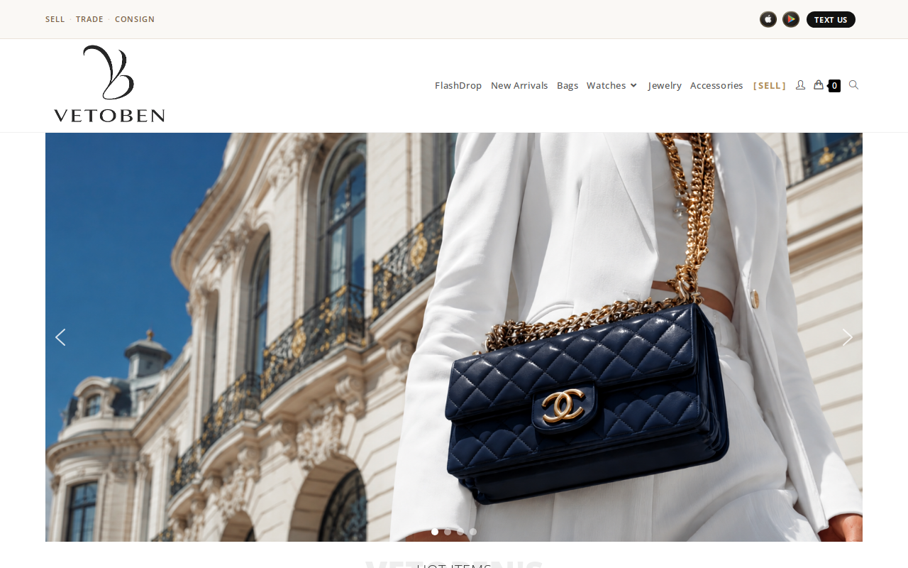 Vetoben website preview