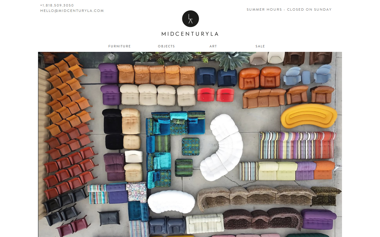 Midcenturyla website preview