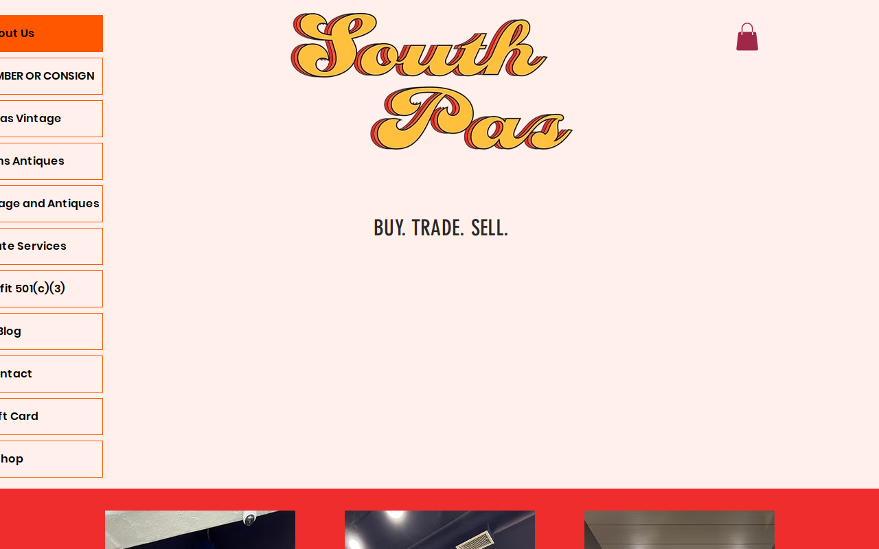 South Pas Vintage website preview