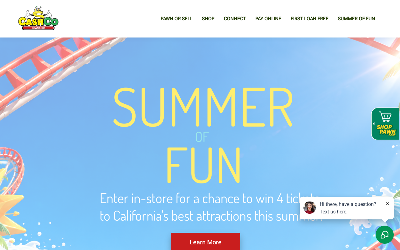 CashCo Pawn website preview