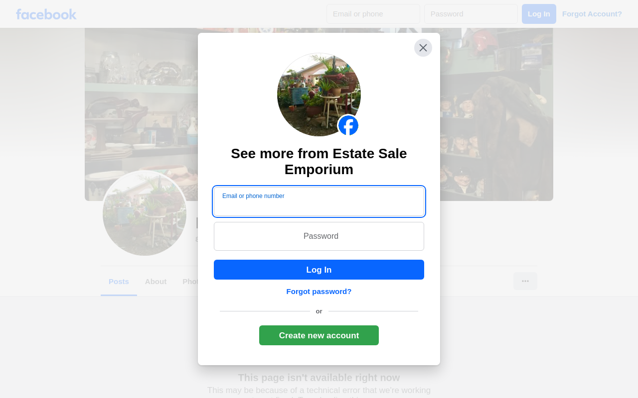 Estate Sale Emporium website preview