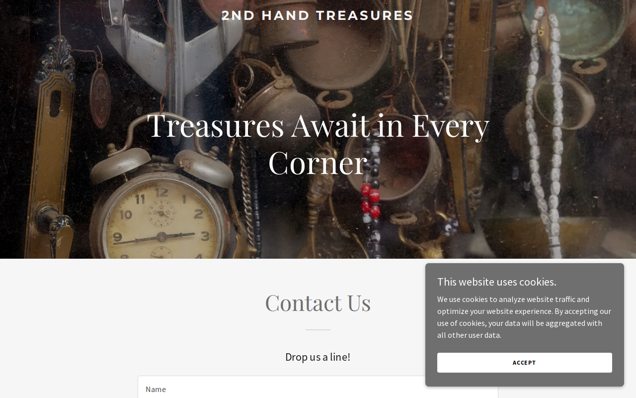 2nd Hand Treasures website preview