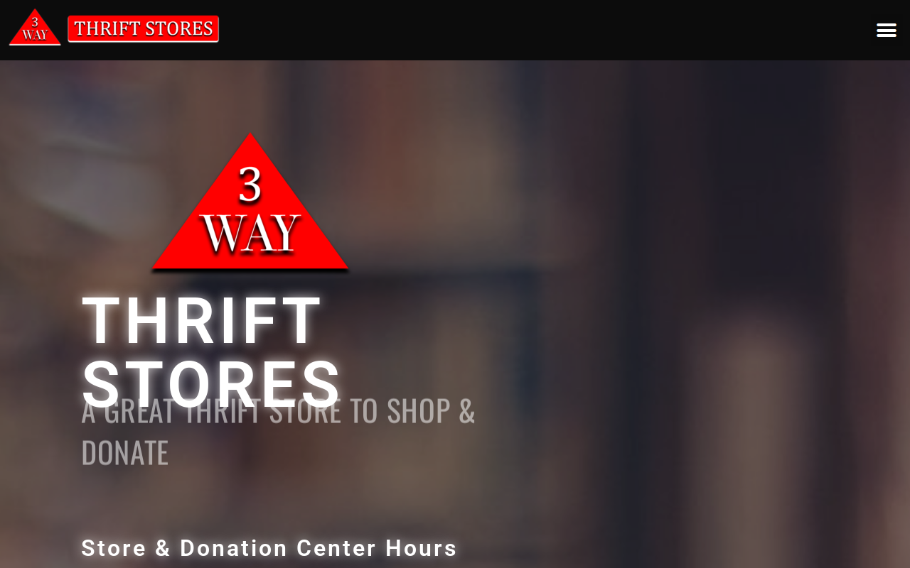 3 Way Thrift Store website preview