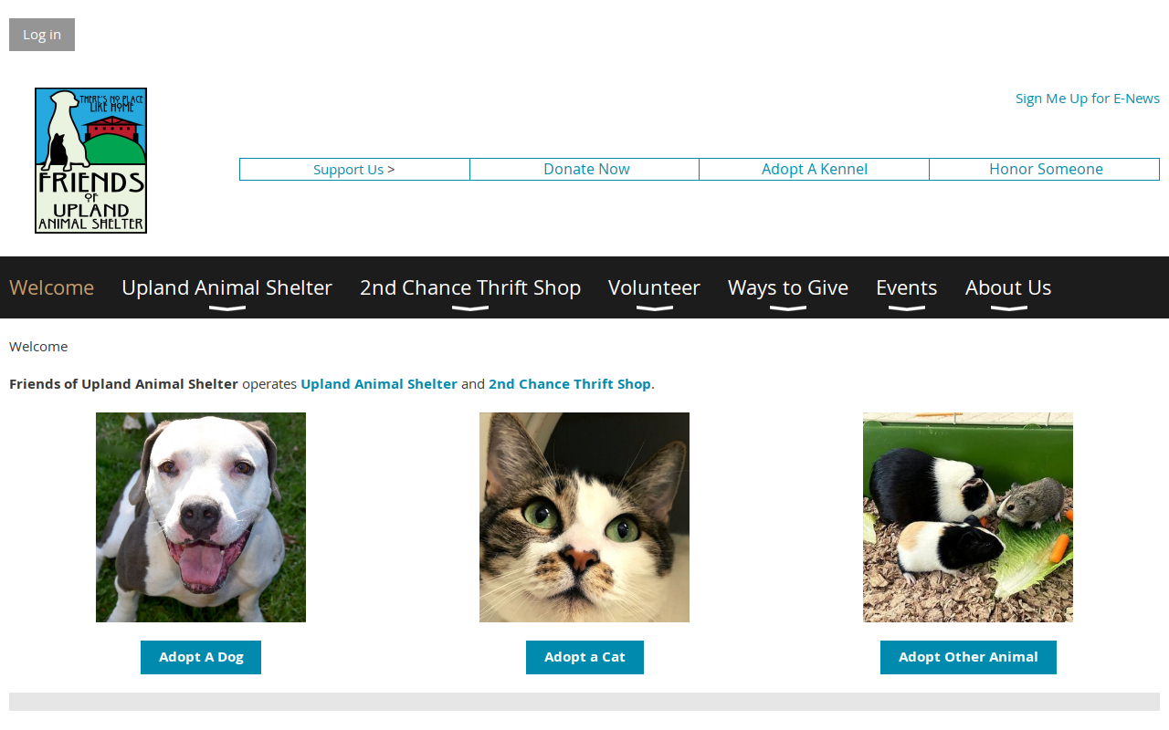 2nd Chance Thrift Shop website preview