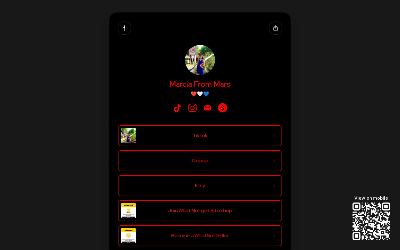 Marcia Moon Shop website preview