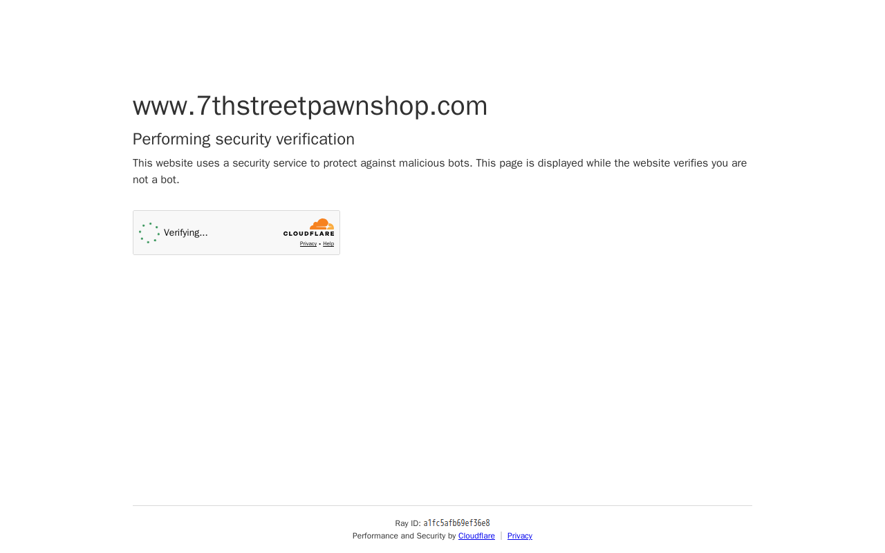 7th Street Pawn Shop website preview