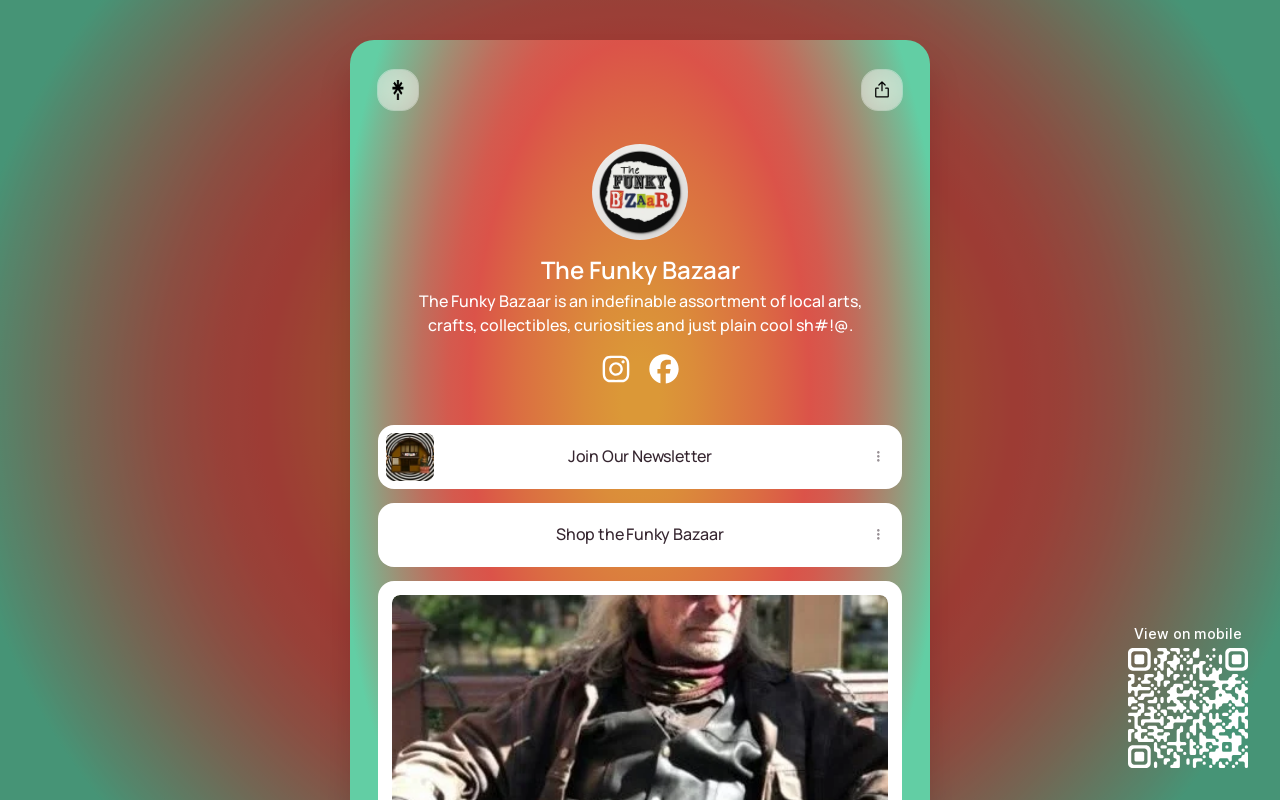 The Funky Bazaar website preview