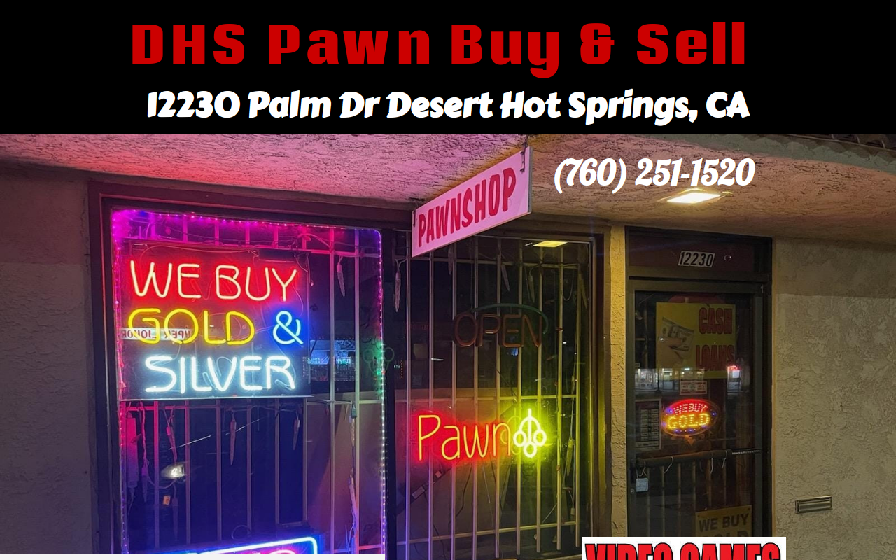 DHS Pawn Buy and Sell website preview
