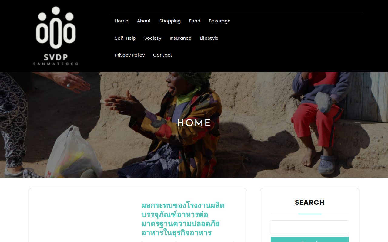 St. Vincent de Paul Thrift Store website preview